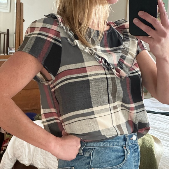 Vintage Plaid Blouse - Picture 4 of 5